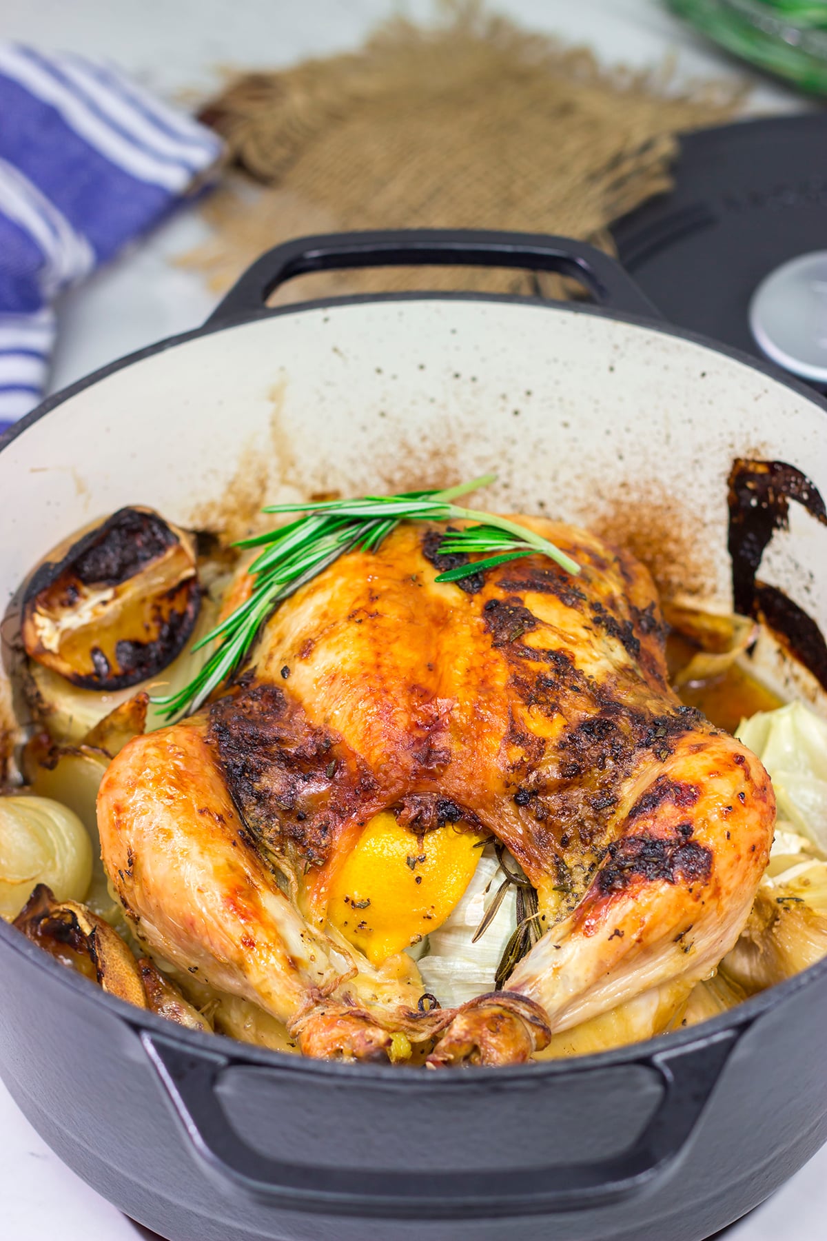 Crispy Skin, Juicy Lemon Rosemary Chicken: The Sear-Bake Secret